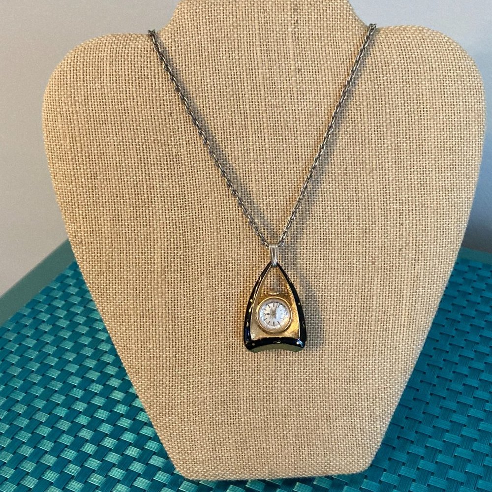 Pendant Watch Necklace Vintage by Sovereign